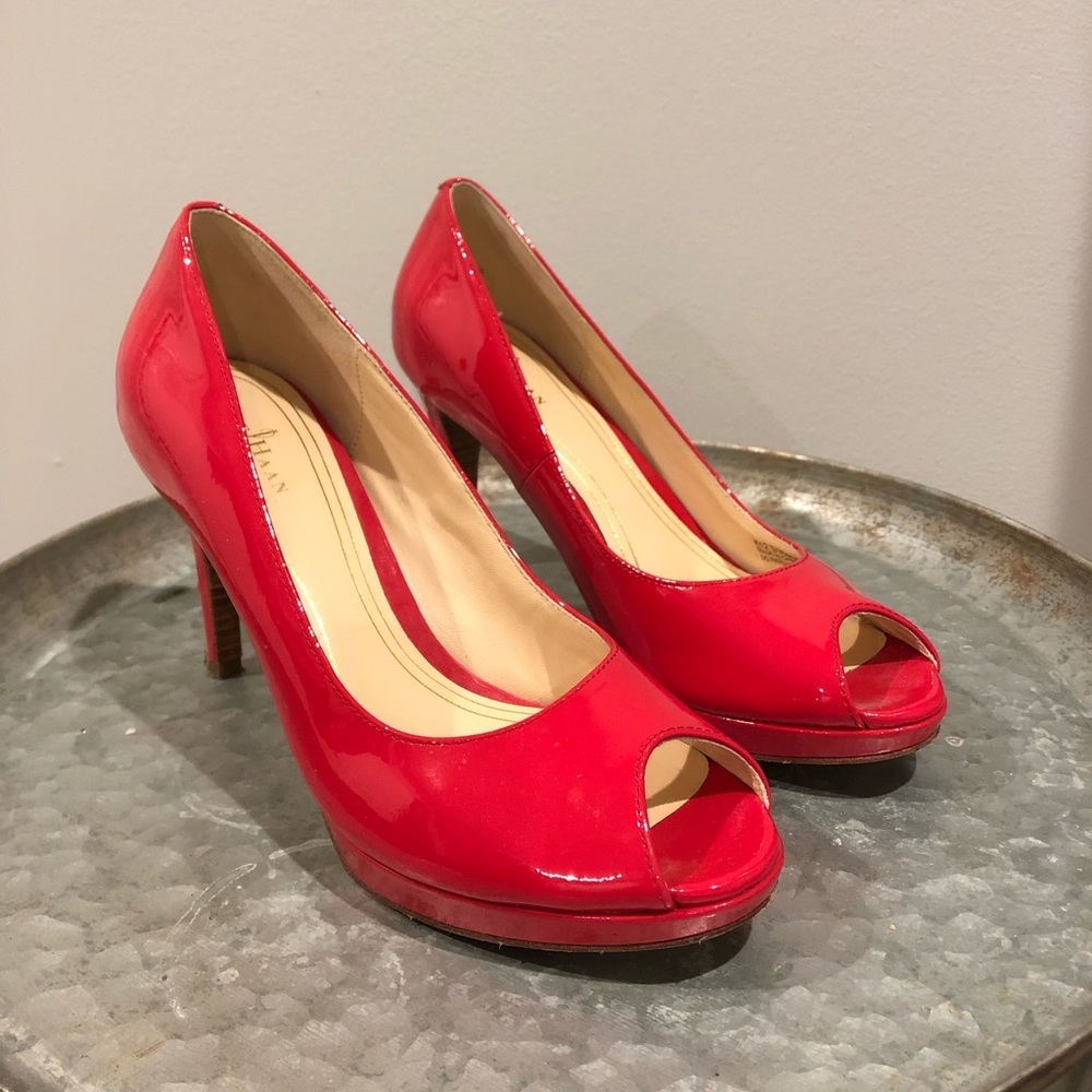 Cole Haan peep toe pumps